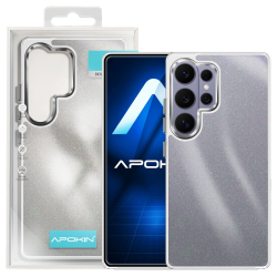 Capa Duro Designer com Glitter para Samsung Galaxy S26 Ultra Prata